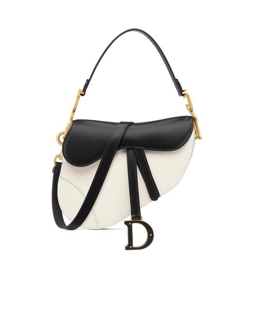 Dior Black Saddle Bag With Strap