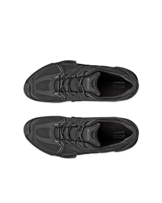Ecco Black Lace-Up Sneakers for men