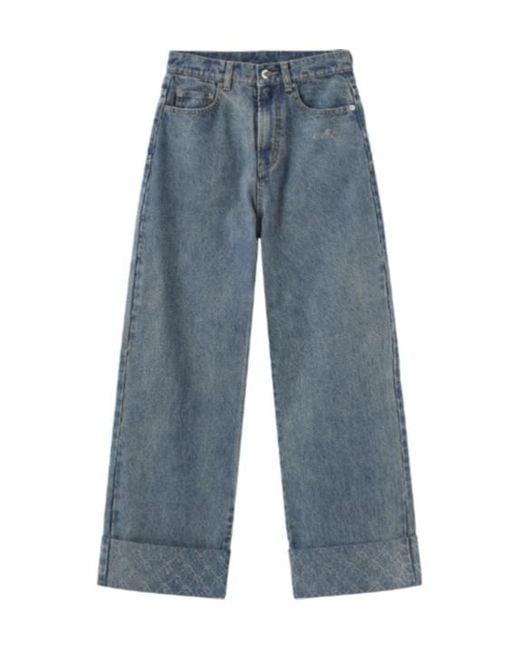 Marissa Chiara Blue Diamond-Studded Jeans
