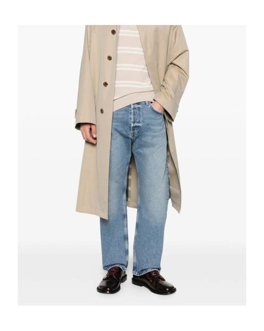 Agolde Blue Magnus Layered Waist Jeans for men