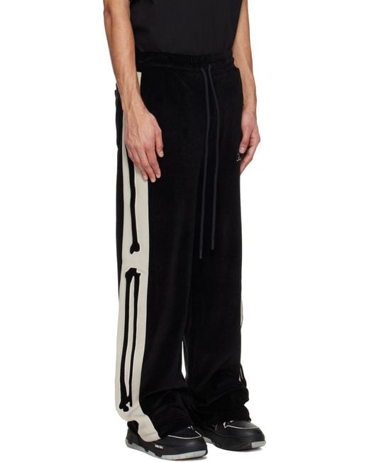 Amiri Black Bones Drawstring Track Pants for men