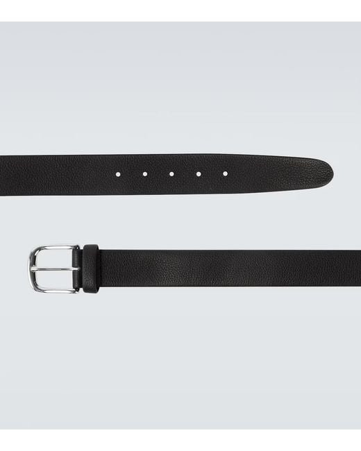 Kiton White Buckle Belt for men
