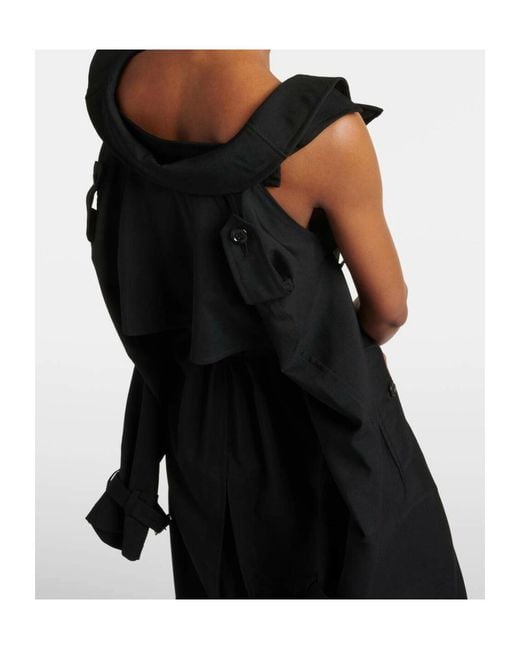 Junya Watanabe Black Sleeveless Midi Dress