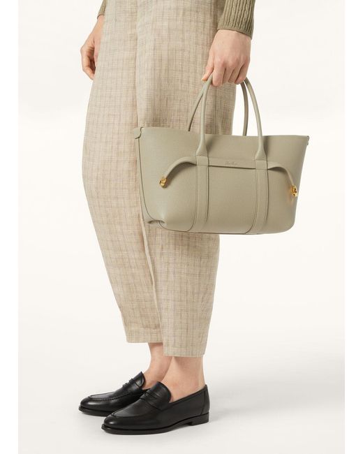 Loro Piana Natural Small Ghiera Shopper Bag