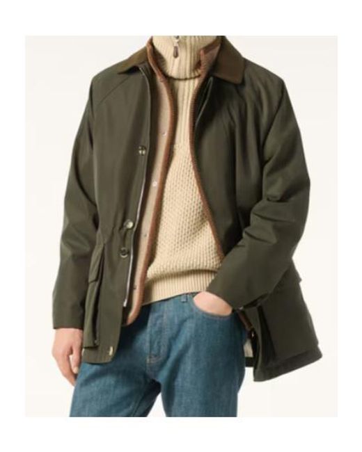 Loro Piana Green Horsey Jacket for men