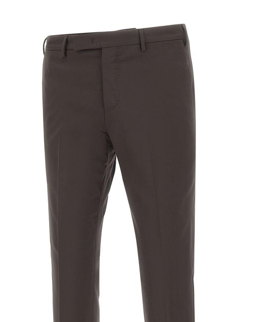 Pt Pantaloni Gray Pt Torino Dieci Slim Fit Pants for men