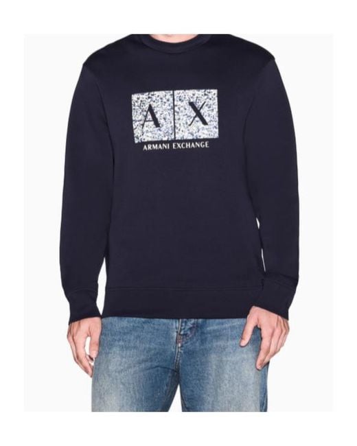 ARMANI EXCHANGE Blue Sweatshirt for men