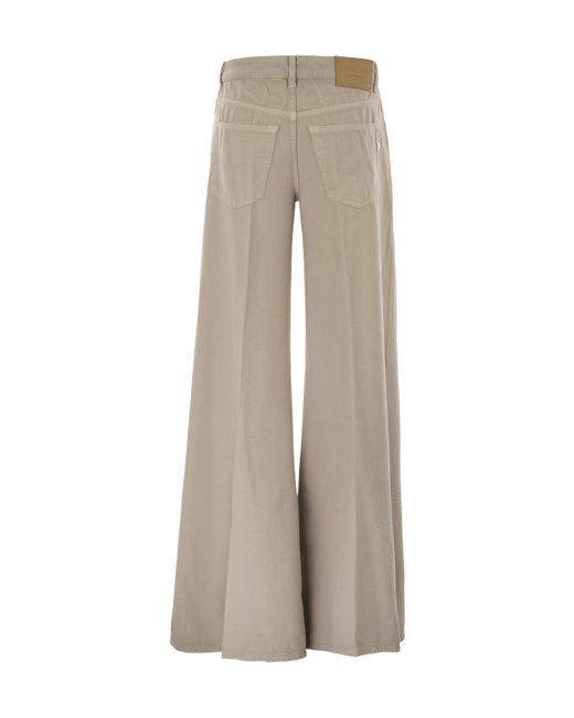 Dondup Gray Marlen Wide-Leg Jeans