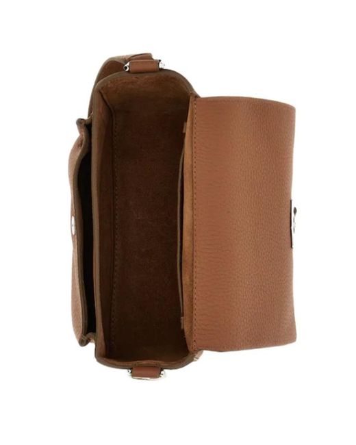 Hogan Brown Trend Flap Bag