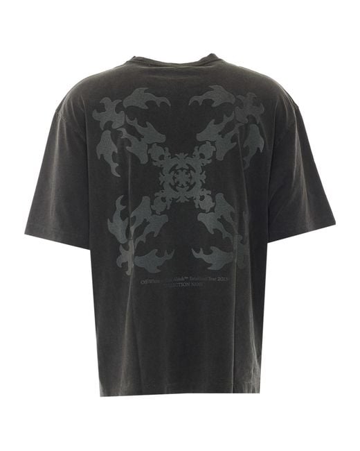 Off-White c/o Virgil Abloh Black Short-Sleeved T-Shirt for men