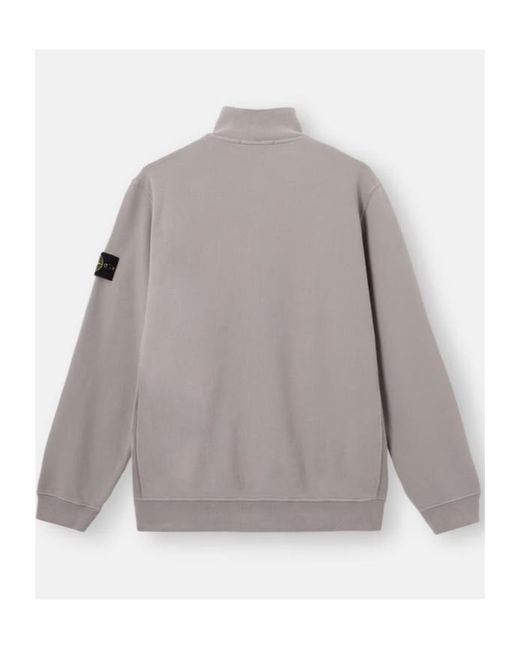Stone Island Gray Regular-Fit Track Jacket With Ribbed Inserts for men