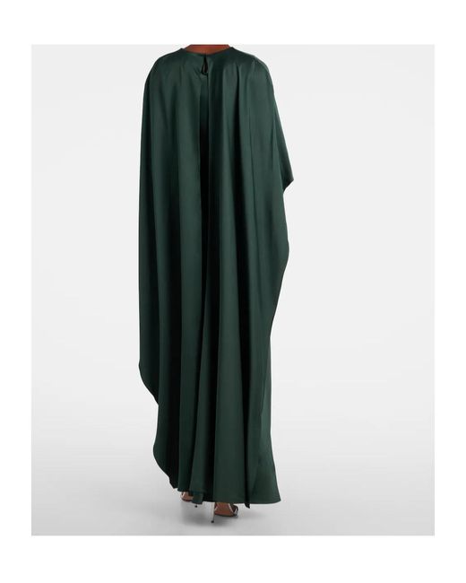 Jonathan Simkhai Green Caped Satin Gown