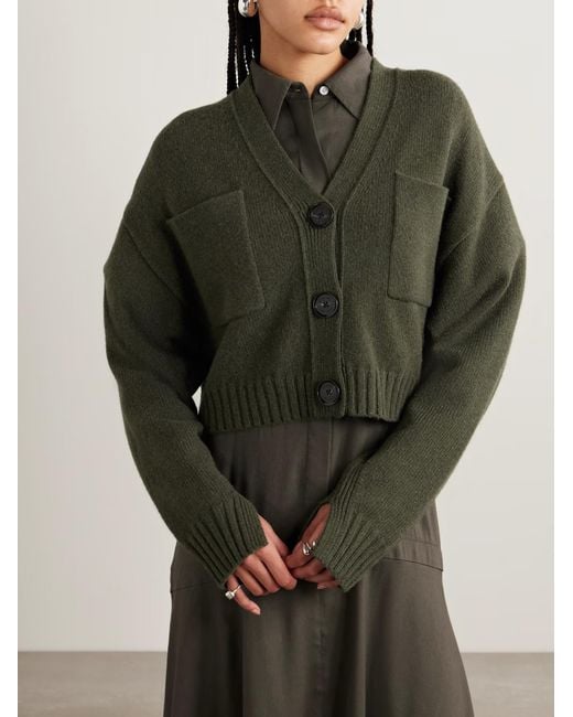 Proenza Schouler Green Sofia Cardigan