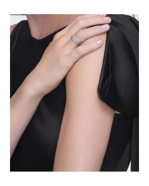 Maison Margiela White Engraved Detail Ring