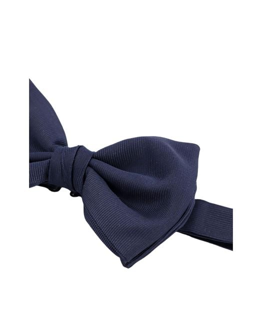 Giorgio Armani Blue Silk Bow Tie for men
