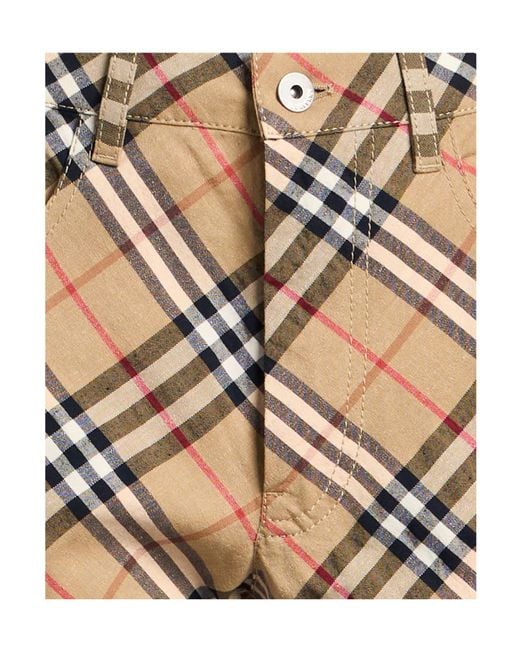 Burberry Natural Printed Cargo Pants