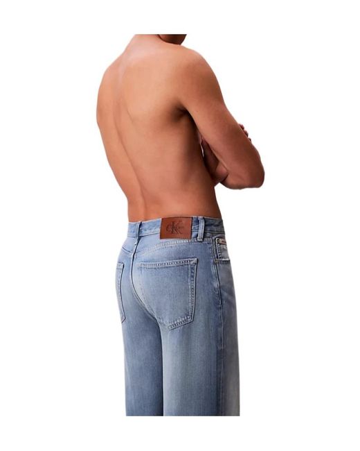 Calvin Klein Blue Baggy Jeans for men