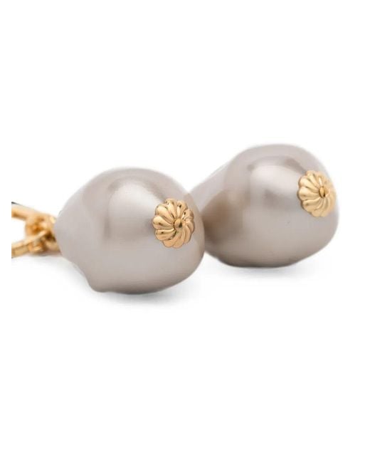 Gas Bijoux White 'Bo Hina Biwa' Earrings