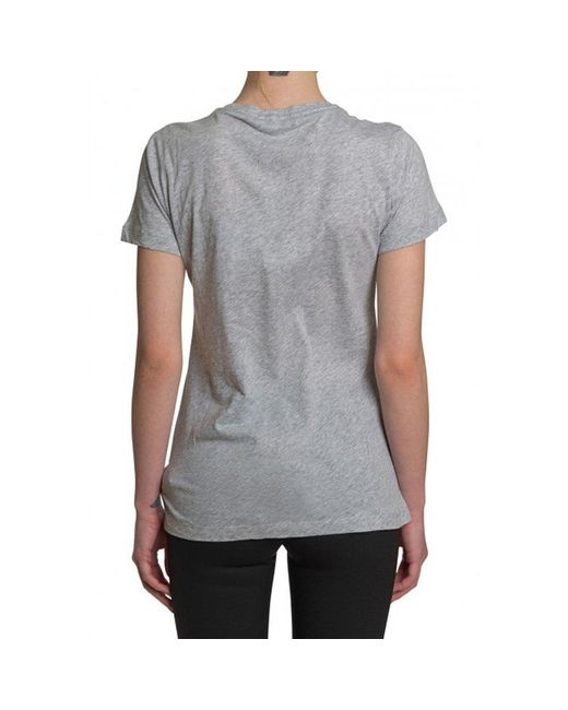 Burberry Gray Printed T-Shirt With Round Neck