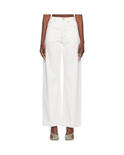 Dries Van Noten White Peyton Denim