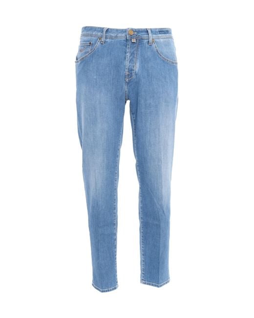 Jacob Cohen Blue Scott Cropped Jeans for men