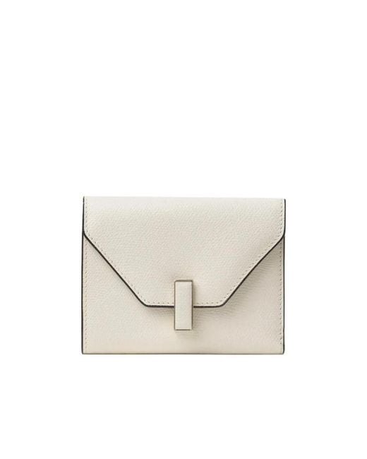 Valextra White Iside Fold Wallet