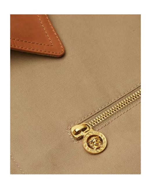 Versace Natural Zip-Up Jacket for men