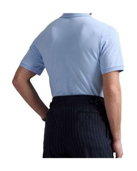 Polo Ralph Lauren Blue Short-Sleeved Polo Shirt for men