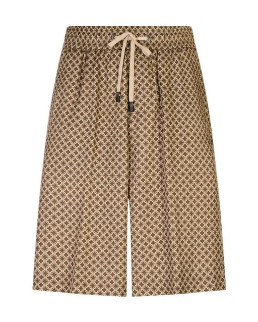 Peserico Natural Jogger Bermuda Shorts for men