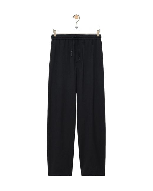 Loewe Black Tailored Drawstring Pants for men