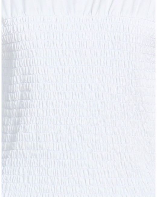 Rag & Bone White Solid Color Crew Neck Short-Sleeve T-Shirt