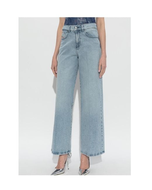 DIESEL Blue 1978 D-Akemi Wide Leg Jeans