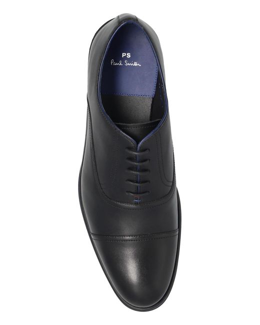 Paul Smith Black Leather Oxford Shoes for men