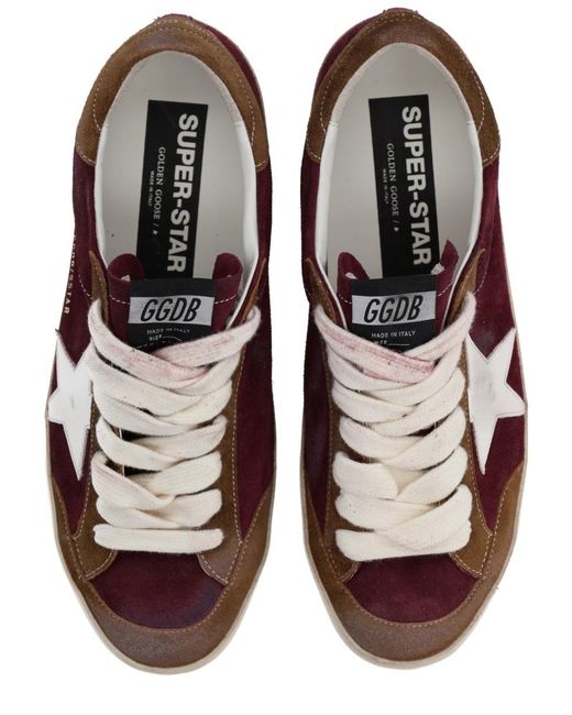 Golden Goose Deluxe Brand Brown Super Star Lace-Up Sneakers for men