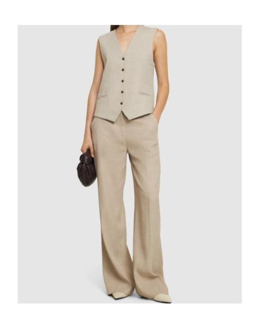 Anine Bing Natural Belt Loop Casual Pants