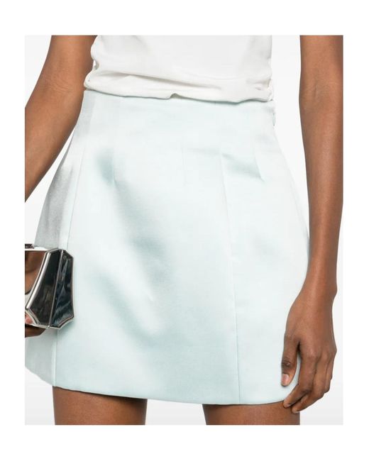 retroféte Blue Retrofete Structured High-Waist Mini Skirt
