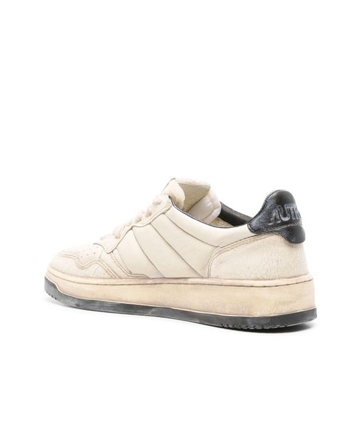 Autry White Super Vintage Low Sneakers for men