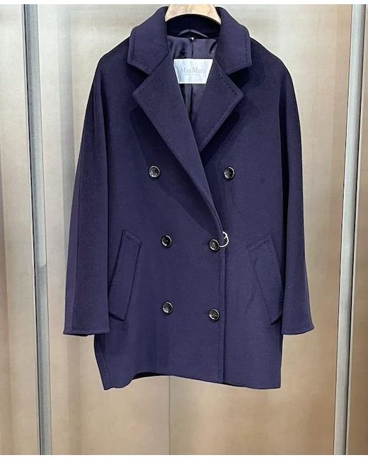 Max Mara Blue Short 101801 Icon Coat