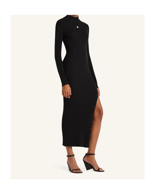Courreges Black Courrèges Reedition Knit Dress