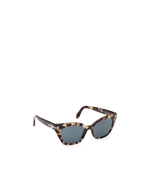 Tom Ford White Eyewear Cat-Eye Frame Sunglasses