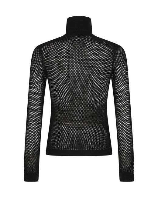 P.A.R.O.S.H. Black Lanet Turtle Neck Long Sleeve Sweater