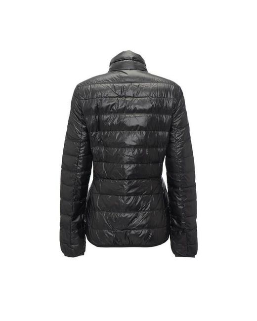 EA7 Black Logo Printed Down Jacket