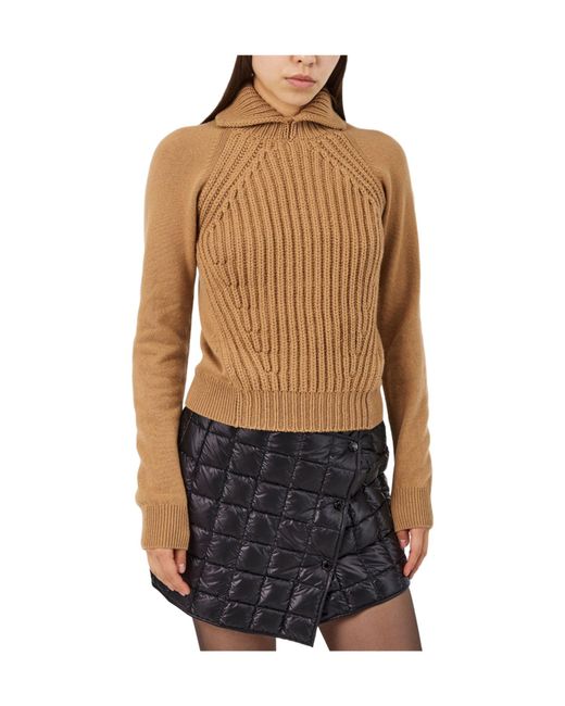 Moncler Natural Casual Knitted Sweater