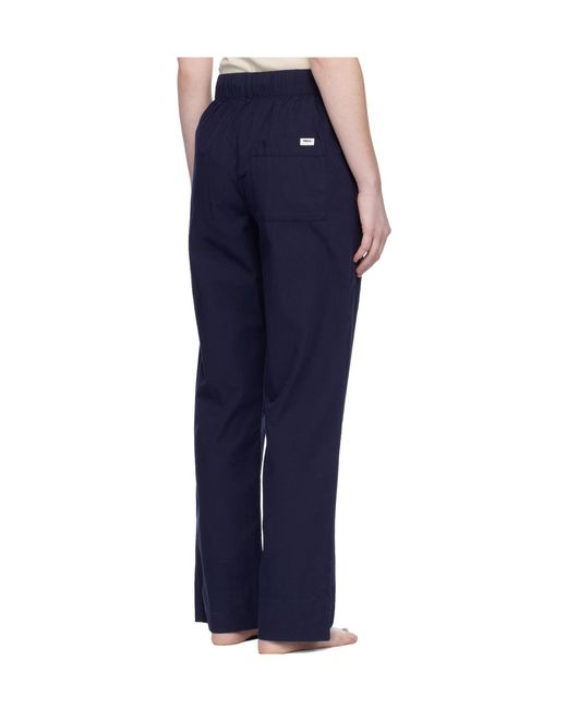 Tekla Blue Drawstring Pajama Pants for men