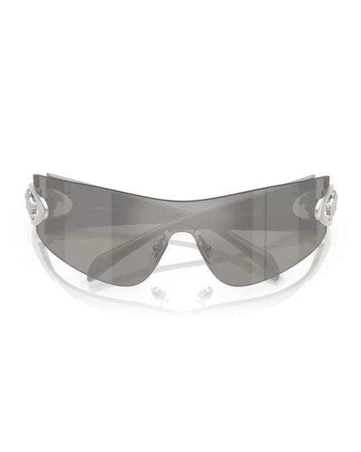 Versace White Logo Sunglasses for men