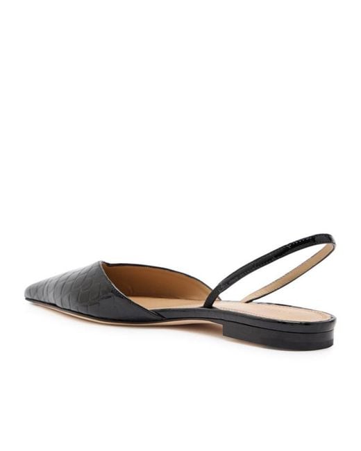 Victoria Beckham Multicolor Effect Patent Leather Slingback Flats