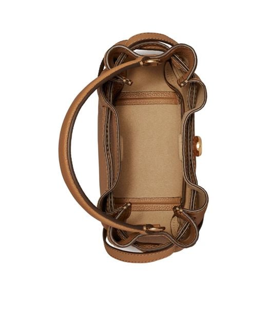 Tory Burch Brown Romy Mini Bucket Bag
