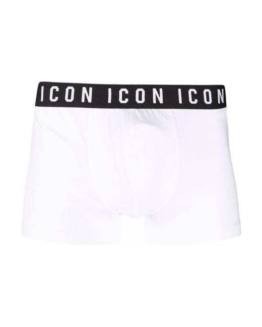 DSquared² White Logo Band Boxers for men