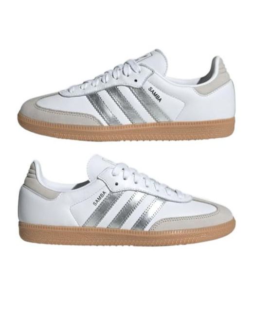 Adidas Originals White Samba Og Lace-Up Sneakers