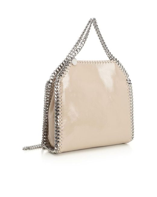 Stella McCartney Natural Mini Falabella Top Handle Bag